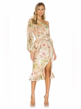 asher midi dress hemant and nandita HEMANT AND NANDITA Asher Midi Dress in Lilac